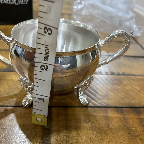 Vintage | Elegance | Silver Plated Sugar and creamer set - Picture 12 of 14